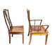 Solid Rosewood Chinese Longevity Oval Dining Set with 8 Chairs Natural Finish - DF-DA001A/96"