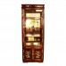 Solid Rosewood Asian Style Display Cabinet with Mother of pearls Inlaid Natural Finish - DF-H004E