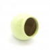 Asian Art Hand Crafted Bowl Shape Pistachio Green Flower Vase  -  GY6V-03