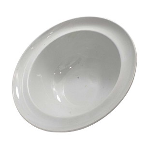 Vintage Style Porcelain Bowl for Home Decor 10 1/2" Dia Pure White- GYBOWL-04