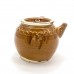 Ancient Asian Style Porcelain Side-Handle Teapot Or Yokode Kyusu Caramel Brown Color - GYTP02