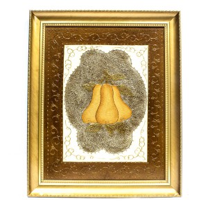 Handpainted Pear Fruit Cuisine ART Painted With Carved Framed Edges - HLNPPICTURE01