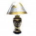 Porcelain Table Lamp with Shade For Bedroom Golden Dark Brown HLNT-05