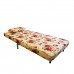 Single Seater Sofa Cum Bed Floral Design White Color - MDF MR802