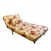 Single Seater Sofa Cum Bed Floral Design White Color - MDF MR802