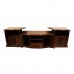 Rosewood 3 Section TV Unit Pillar Design Natural Finish YS-628