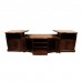 Rosewood 3 Section TV Unit Pillar Design Natural Finish YS-628