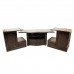 Rosewood 3 Section TV Unit Dark Red Cherry Finish LK07-004054