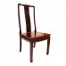 Carved Rosewood Oriental Dining Room Chair Longevity Symbol  Cheryy Red - LK-DCH01