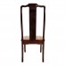 Carved Rosewood Oriental Dining Room Chair Longevity Symbol  Cheryy Red - LK-DCH01