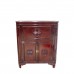 Solid Rosewood Flip Top Bar Cabinet Longevity Symbol Dark Cherry Finish - LK02/000141