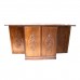 Solid Rosewood Flip Top Bar Cabinet Handmade Grape Carvings With Natural finish - LK02/000221