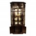 Rosewood Diamond Shape Display Cabinet with Mother of Pearls Inlay Dark Cherry Finish - LK04000954C3.5