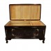 LK 08-000254L Solid Rosewood Camphor Chest Inbuilt Flower And Bird Carvings With Mother of Pearl Inlaid and Dark Cherry color