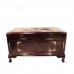 LK 08-000254L Solid Rosewood Camphor Chest Inbuilt Flower And Bird Carvings With Mother of Pearl Inlaid and Dark Cherry color