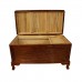 Multi square Solid Rosewood Camphor Chest Flower And Bird Carvings Natural Finish- LK 08-000271L