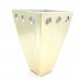 Asian Art Hand Crafted V Shape Porcelain Planter Vase - Golden Finish - LK14V-PV01