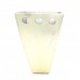 Asian Art Hand Crafted V Shape Porcelain Planter Vase - Golden Finish - LK14V-PV01