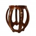 Solid Rosewood Large Drum Stool with Mother of Pearls Inlaid Natural - LK20/00054NL