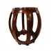 Solid Rosewood Large Drum Stool Handpolished Wood Grains Natural Finish - LK20/00056NL