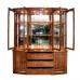 Solid Teakwood 72" Buffet & Lighted Hutch Natural Finish - LK72" T/W