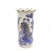 Antique Type Pottery Planter Flower Vase For Home Decor Antique Collection Blue 