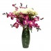 Antique Type Pottery Planter  Flower Vase For Home Decoration Aged Look for Antique Collection Green  - LKANTIQUEV03