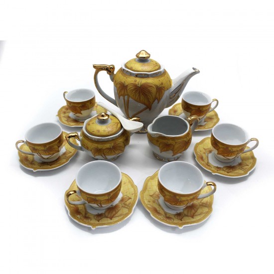 Ceramic Traditional Tea Serving Set 15 Pc Set - LKJT-TS03