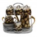 Ceramic Traditional Tea Serving Set 15 Pc Set - LKJT-TS08