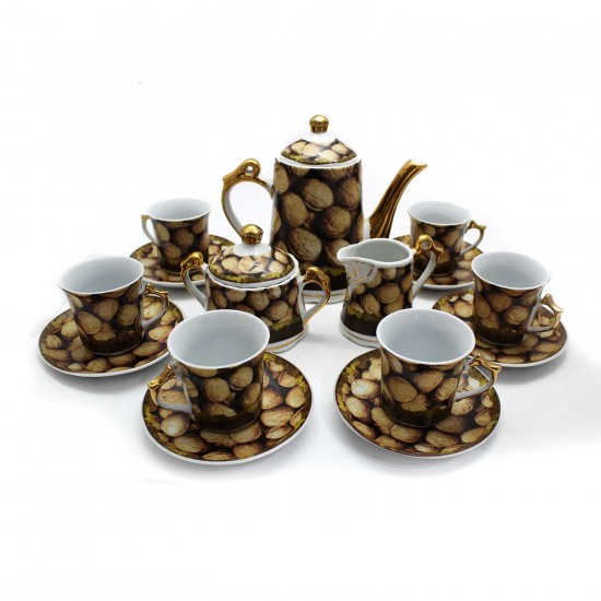 Ceramic Traditional Tea Serving Set 15 Pc Set - LKJT-TS08