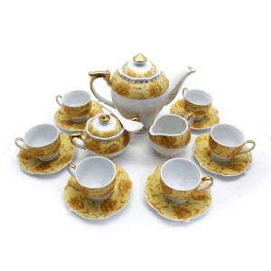 Ceramic Traditional Tea Serving Set 15 Pc Set - LKJTA1G