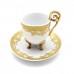 China vintage Iridescent Footed Gold Cut-out Tea Cup Set - LKJW-TS04