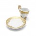 China vintage Iridescent Footed Gold Cut-out Tea Cup Set - LKJW-TS04