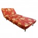 Single Seater Sofa Cum Bed Floral Design Red Color - MDF MR802