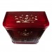 Mother of Pearls Inlaid Rosewood Corner Round Mini Bar Cabinet with Mahagony Finish