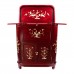 Mother of Pearls Inlaid Rosewood Corner Round Mini Bar Cabinet with Mahagony Finish