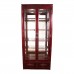 Rosewood Cabinet with 2 Glass Door 2 Drawer in Mahagony Finish
