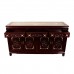 Rosewood Oriental Buffet Cabinet with Mahogany Finish