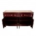 LK11/000321B 60''Rosewood Oriental Buffet Cabinet with Mother Of Pearl Inlaid and Mahogany Finish
