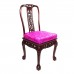 Rose Wood 6 Seater Oval Dining Set with Mother of Pearls Inlaid,Tiger Leg and Grape carving Design