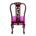 Rose Wood 6 Seater Oval Dining Set with Mother of Pearls Inlaid,Tiger Leg and Grape carving Design