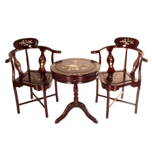 Rosewood 3 Pcs Corner Chair 