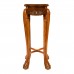 Mother of Pearl inlaid Curve Shape Flower Stand Tiger Leg with Natural Finish