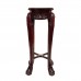 Mother of Pearl inlaid Curve Shape Flower Stand Tiger Leg with Mahagony Finish