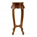 Rosewood Round Flower Stand Grape Design with Natural Finish