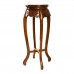 Rosewood Round Flower Stand Grape Design with Natural Finish