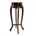 Rosewood Round Flower Stand Grape Design with Mahagony Finish