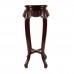 Rosewood Round Flower Stand Grape Design with Mahagony Finish