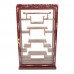 Wall Hanging Curio Cabinet Mop with Mahogany Finish