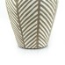 Pottery Vase w/ Stripes, White, Small - A24103